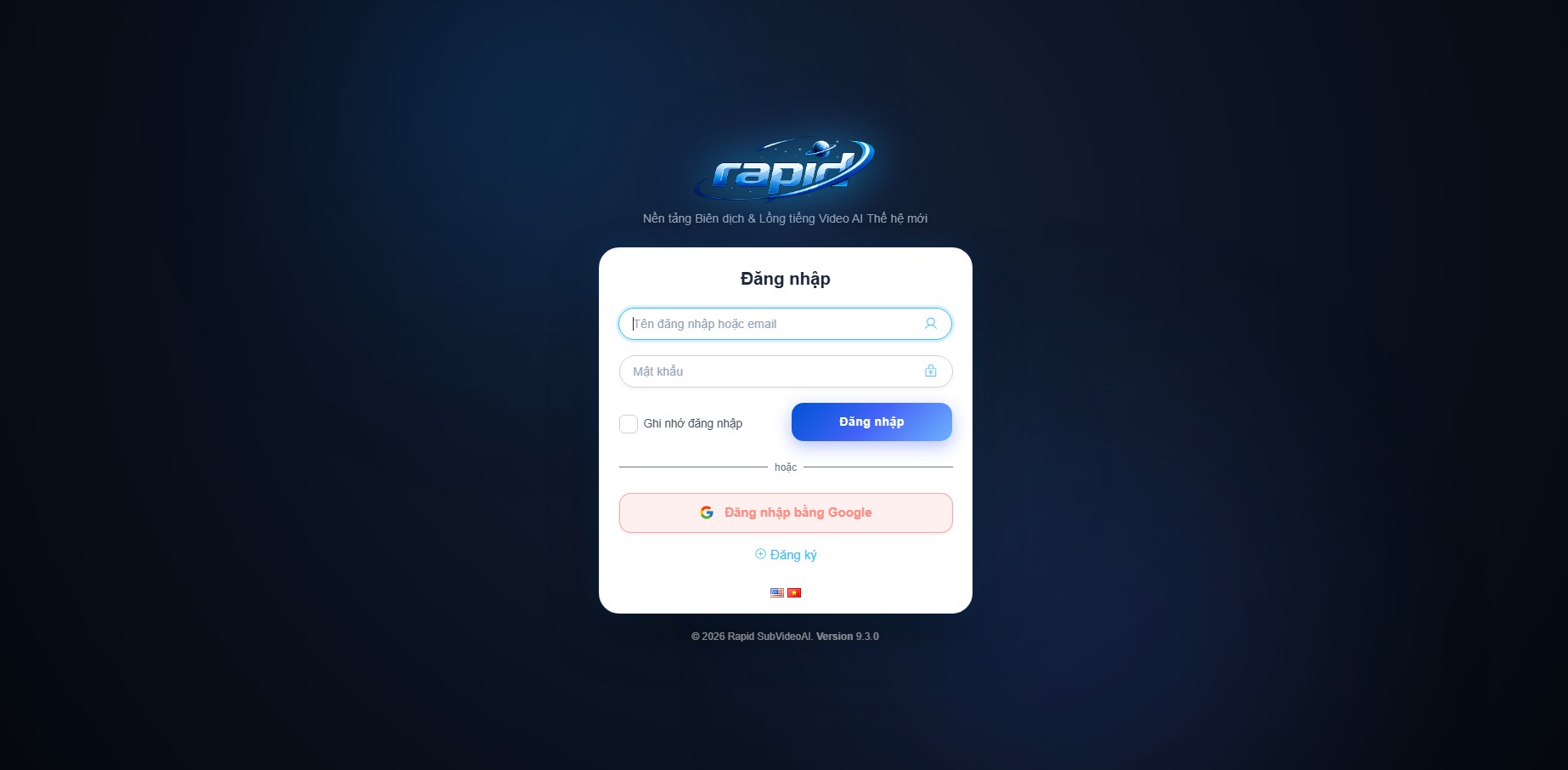 Công cụ lồng tiếng & Bóc tách Phụ đề Video AI