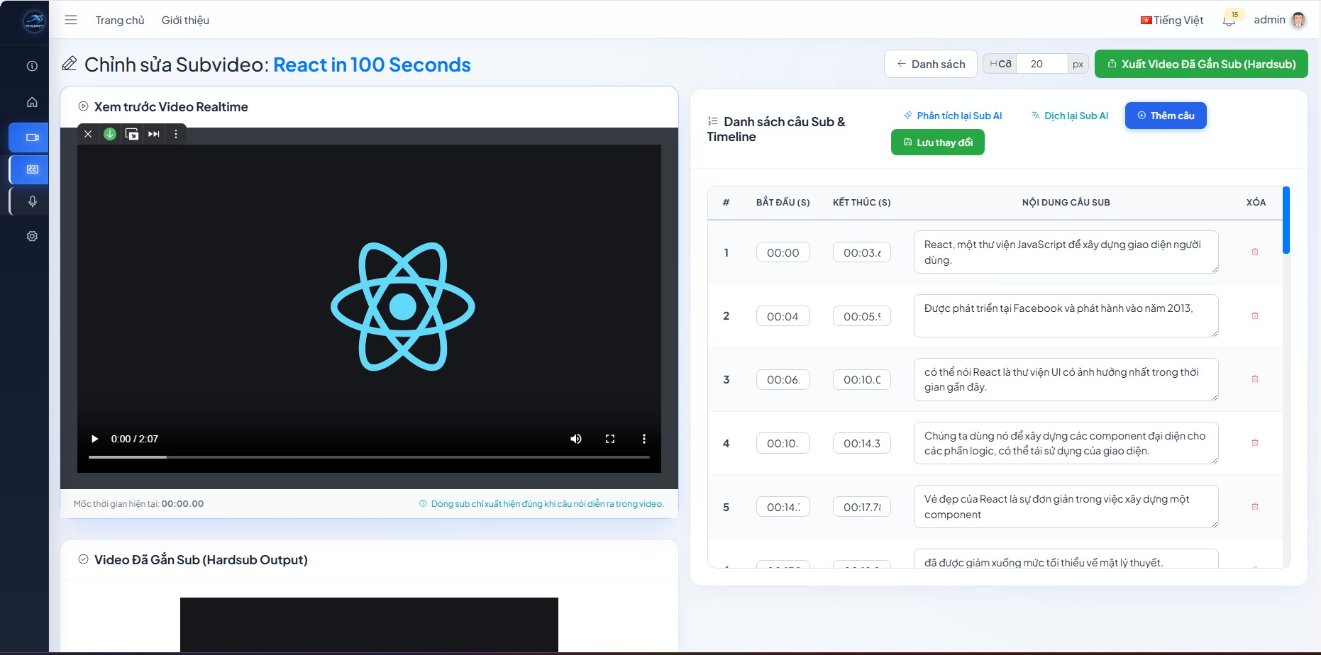 Công cụ lồng tiếng & Bóc tách Phụ đề Video AI - Image 3